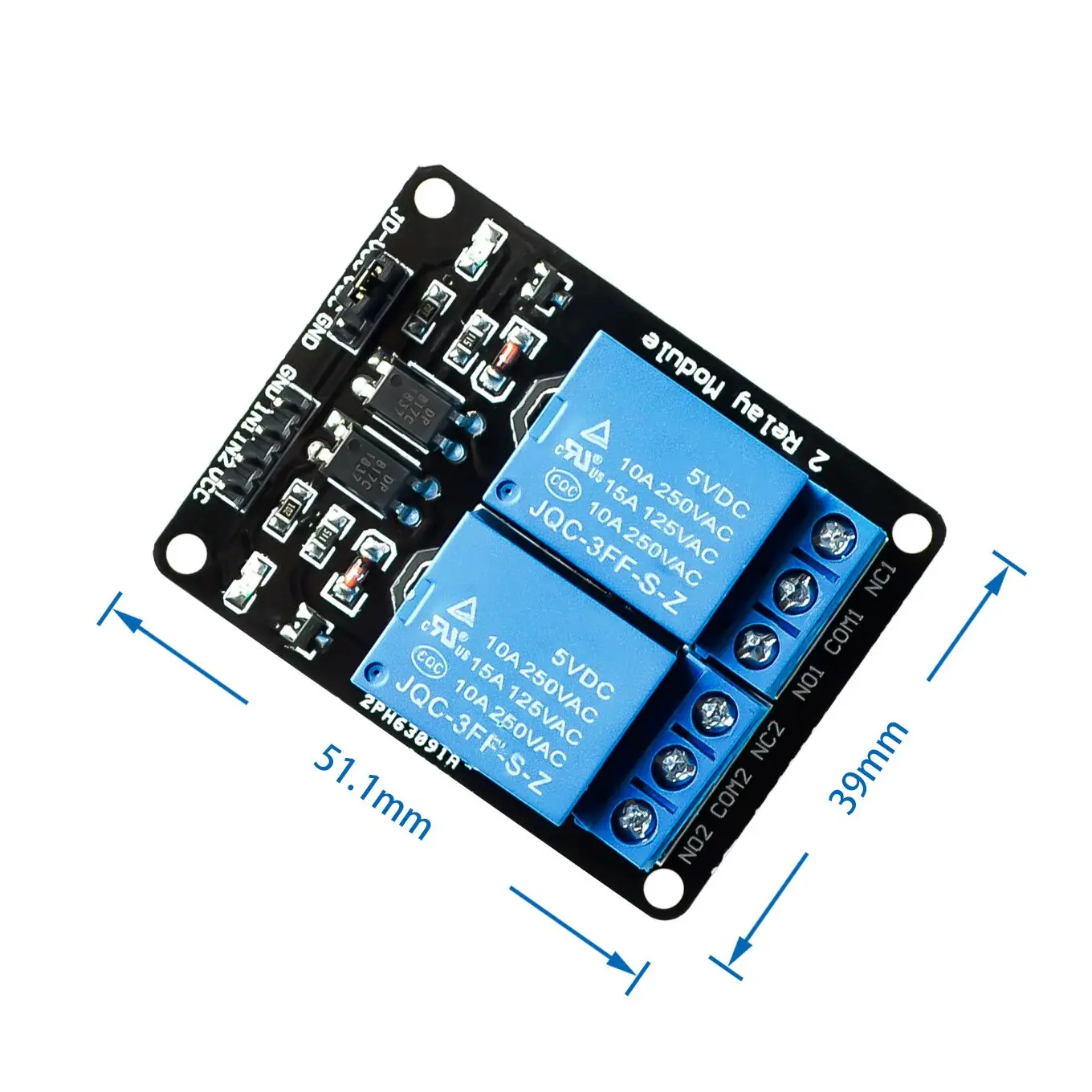 

1PCS/LOT 5V 2-Channel Relay Module Shield for Ardui ARM PIC AVR DSP Electronic 5V 2 Channel Relay Module