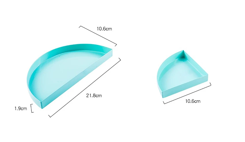 Нордический металлический полукруг лоток для хранения скандинавский красочный стол фруктовые украшения тарелка для хранения домашнего органайзера