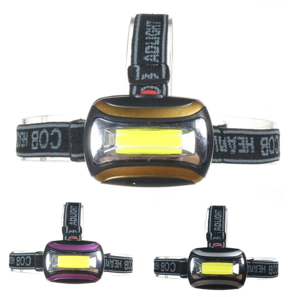 3 режима 2000LM Регулируемый перезаряжасветодиодный емый светодиодный налобный фонарик Сильный COB головной свет лампа для кемпинга ночной