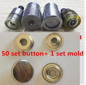 

203 Metal Snap Button Mold/Tools / Dies For Handmade Press Machines Manual Install +50pcs metal Snap button