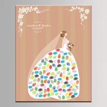 Ynaayu 1 шт. жениха и невесты для свадьбы, свадебные сувениры индивидуальные имена Дата свадебные значки отпечатки пальцев Материал Рисунок для свадебных сувениров