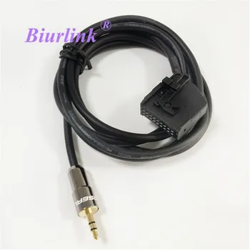 

Biurlink Car 3.5mm Gold Jack AUX-In Audio Cable Adapter for Volkswagen MFD2 RNS2 18Pin Pole