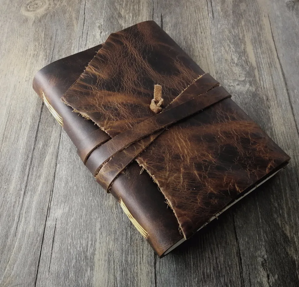 Junetree handmade Traveler's Note Book notebook black Genuine Leather Cowhide leather diary vintage Junetree handmade Traveler's Note Book notebook black Genuine Leather Cowhide leather diary vintage