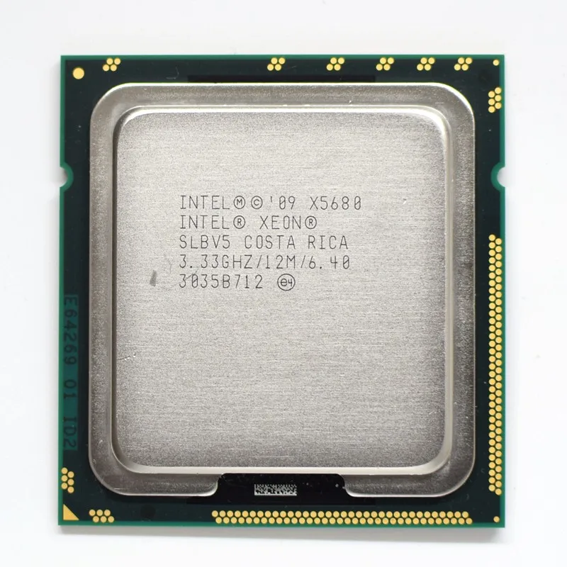 Intel Xeon X5680 3.33GHz LGA 1366 12MB L3 Cache Six Core server CPU processor good cpu