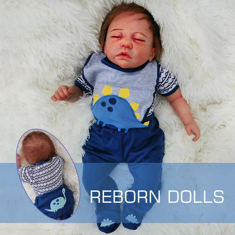 OtardDolls Bebe Детские Reborn Baby Doll 20 дюймов 50 см Силиконовые Винил Bebe Кукла Новорожденный очаровательны реалистичные для детей ясельного возраста для подарка Быстрая
