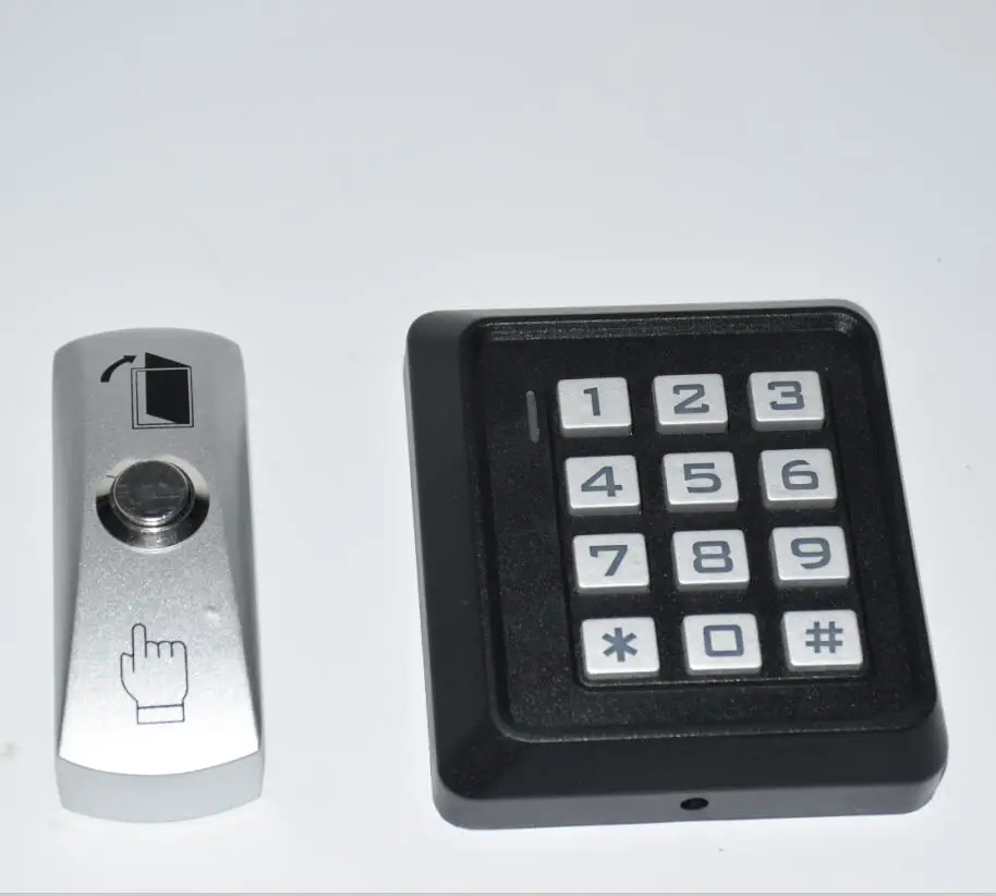 

with exit button DOOR LOCK GATE OPENER backlit RFID keypad reader Standalone access control Access controller 125KHz