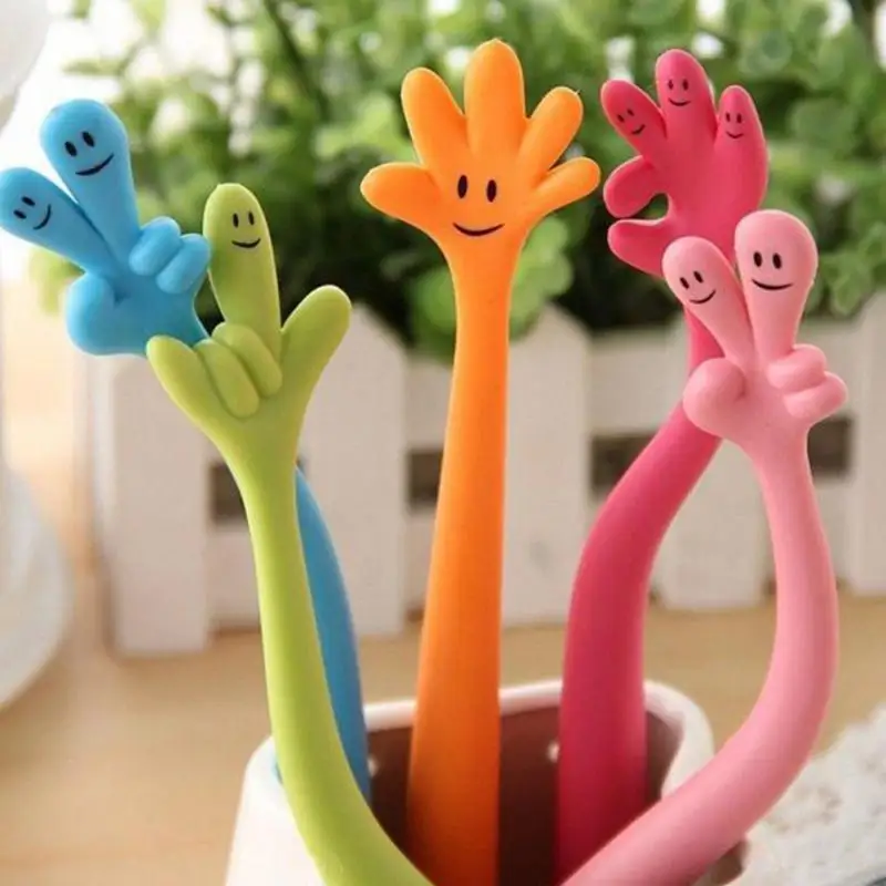 

Funny Ballpoint Pen Flexible Bendable Expressive Finger Cartoon Writing Ball Pen Creatively Hand Student Stationery #921 New