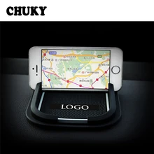 Держатель для телефона Противоскользящий коврик с логотипом автомобиля для Mercedes Benz W205 W203 W212 W124 W204 AMG W211 W176 CLA GLA GLK A C E Class аксессуары