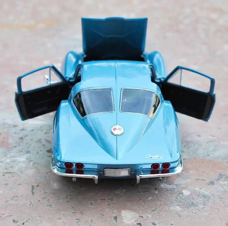 Chevrolet Corvette 1963 1:24 передовая модель автомобиля из сплава литая металлическая