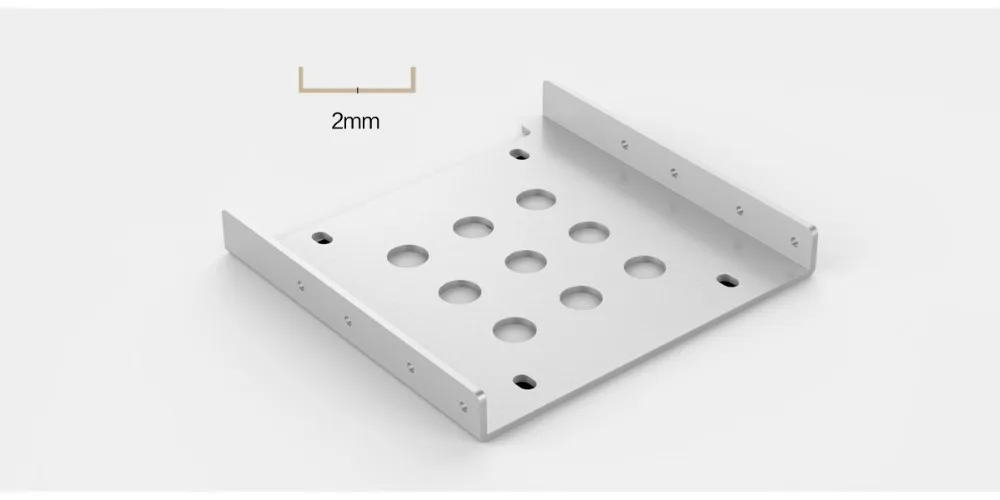 ORICO алюминий 2," до 3,5" Монтажный кронштейн для жесткого диска комплект HDD SSD SATA Bay конвертер(от 3,5 до 1x2,5 черный