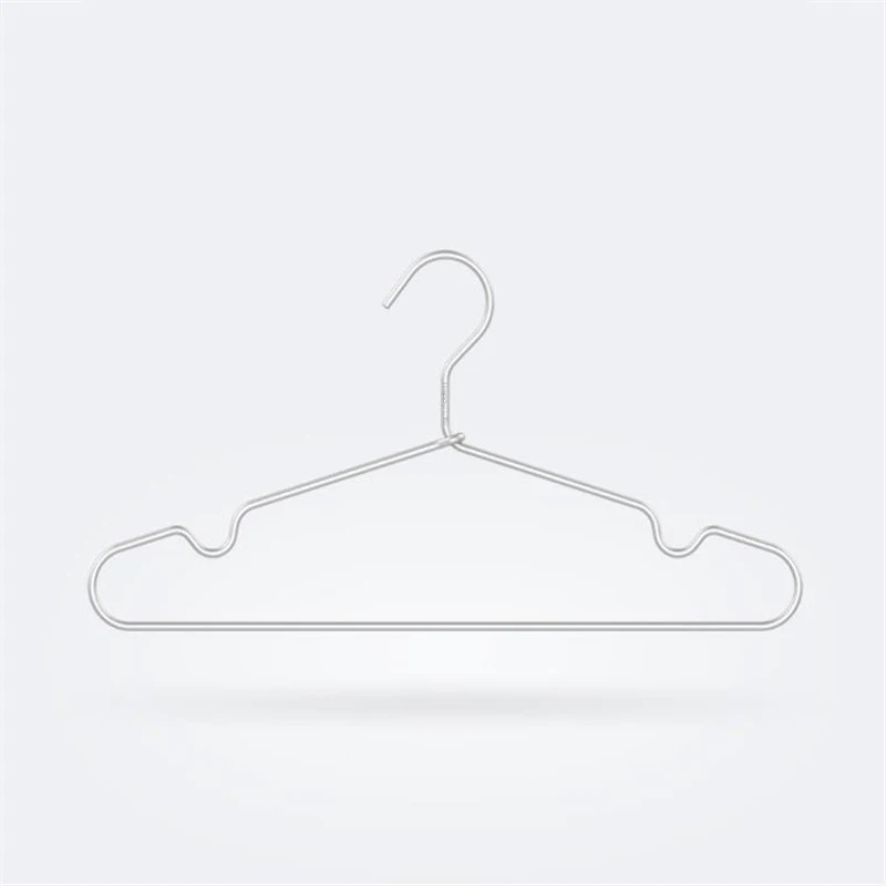 8pcsLot Xiaomi HL Metal Drying Racks Home Seamless Hanger Anti-slip Clothing Hanger Anti-rust Windproof Clothes Rack (12)