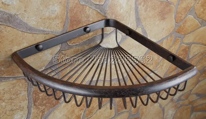 

Antique Copper Bathroom Accessories / Wall Mounted Wall Corner Shower Storage Basket Cba153