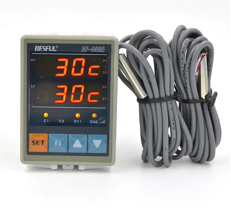 

Free shipping Bi River BF-440A dual probe temperature controller solar dual temperature thermostat temperature switch two