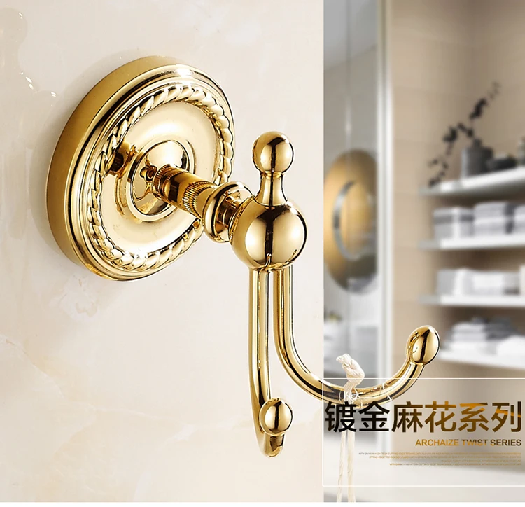Günstig Antique Gold Poliert Badezimmer Zubehör Europa Massivem Messing Bad Hardware Set Runde Basis Poliert Badezimmer Produkte er4