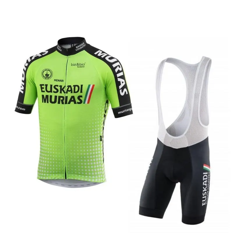 

Ropa Ciclismo pro team euskadi murias cycling jersey kits summer Bicycle maillot breathable MTB bike cloth set gel pad