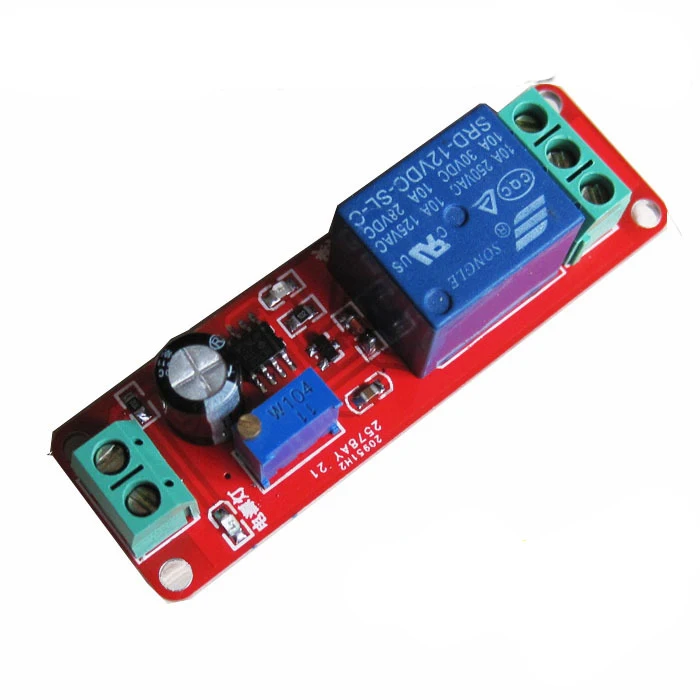 12VDC Delay Timer Relay Turn On Relay Module Time Delay Switch For
