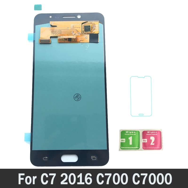 

Super AMOLED LCDs High Quality For Samsung Galaxy C7 2016 C700 C7000 LCD Screen Display Touch Digitizer Assembly