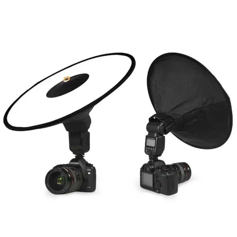 

43cm Portable Round Softbox Universal Photography Studio Flash Diffuser Soft Box Strap Oxford Cloth For Camera Flash