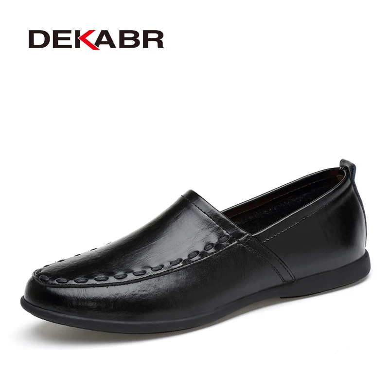 

DEKABR Spring Summer Men Shoes Breathable Casual Mens Shoes Fashio Hollow Out Slip On Loafers Zapatillas Hombre Plus Size 36~47