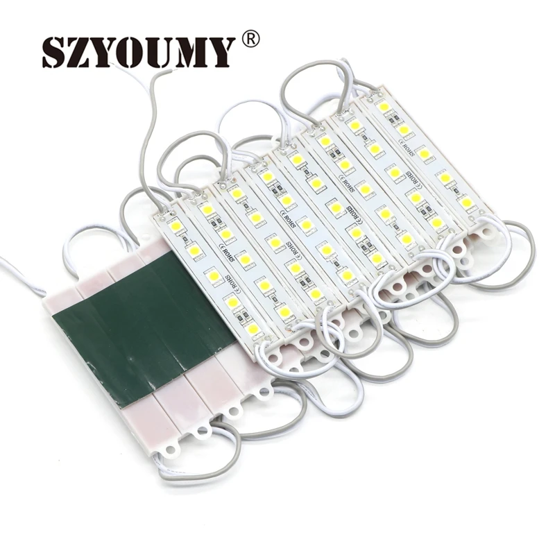 

SZYOUMY LED Module 1000PCS 5050 SMD 5LEDs White/Warm White/Red/Green/Blue Waterproof Light Advertising Lamp DC 12V Wholesale