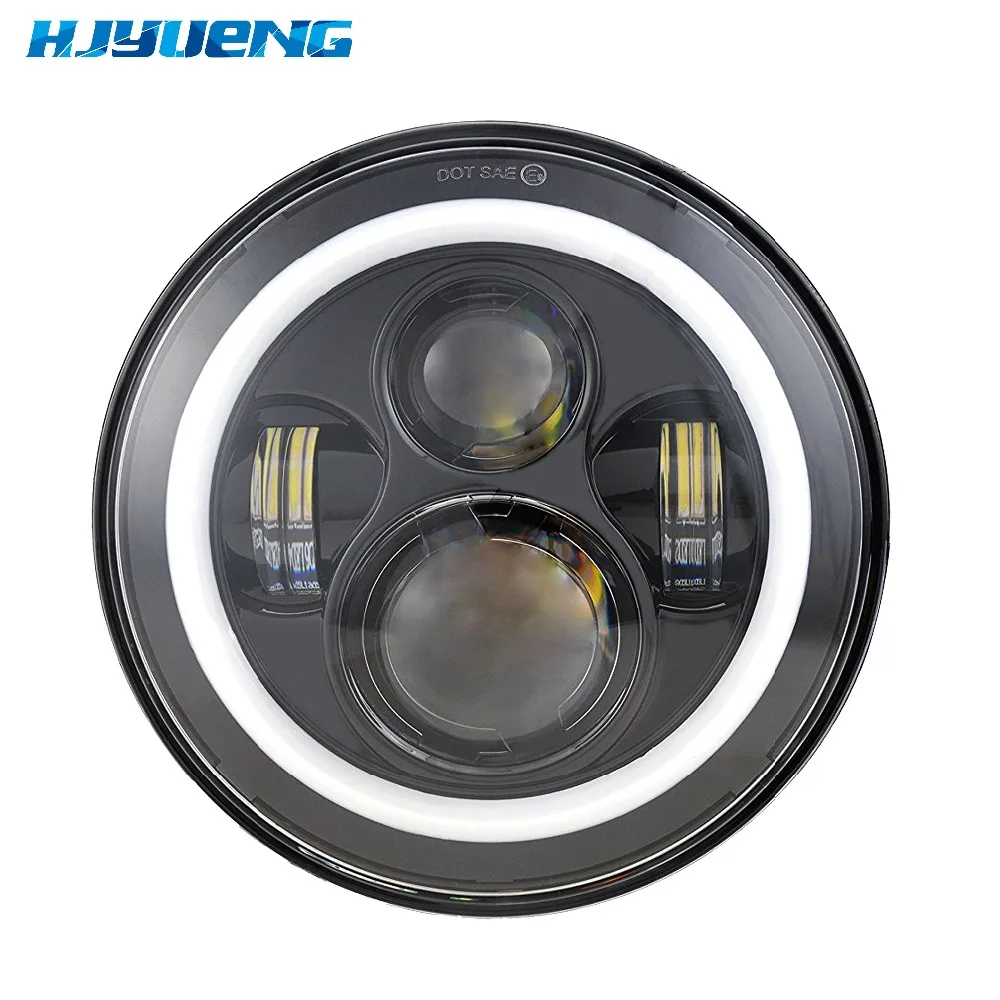 

HJYUENG 7inch LED For 22 Motorcycles Touring Head Light 7'' Halo LED Headlight With Angle Eye