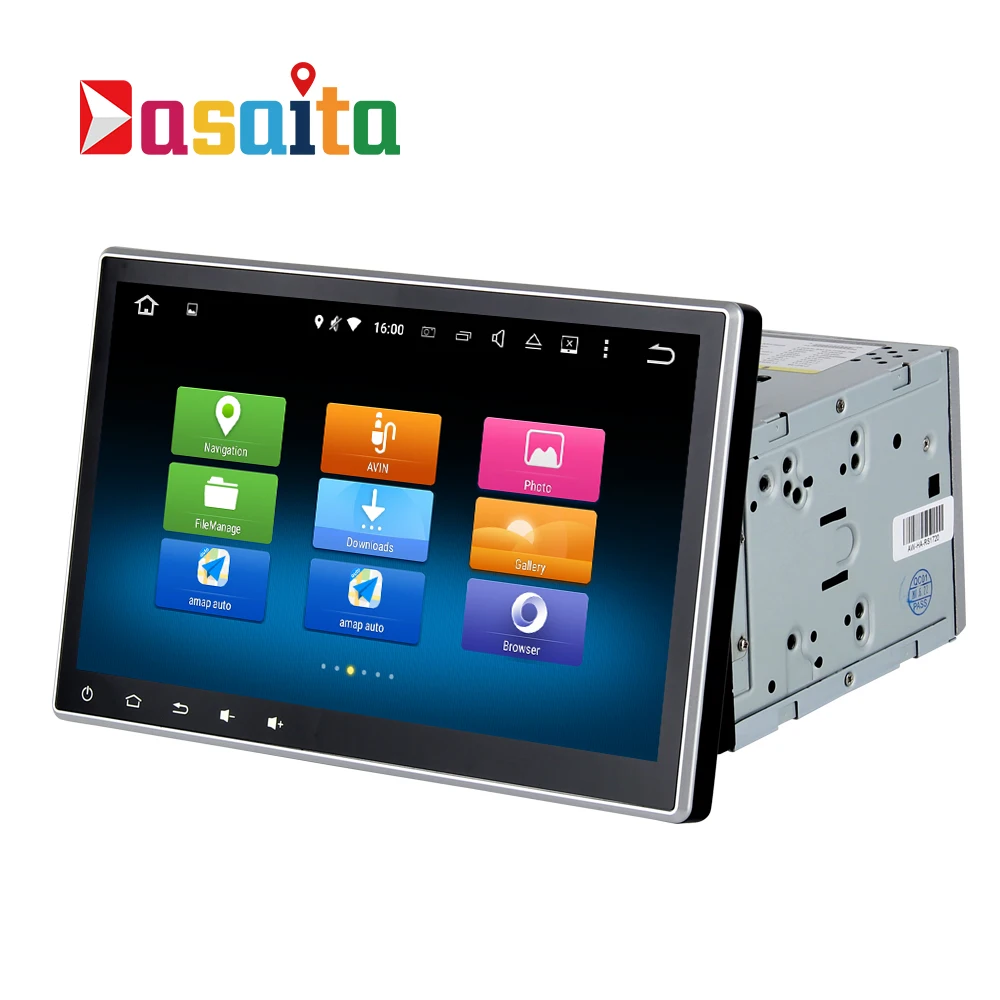 2 Din Radio Android Car Interchangeable Audio Adjustable Angle Screen