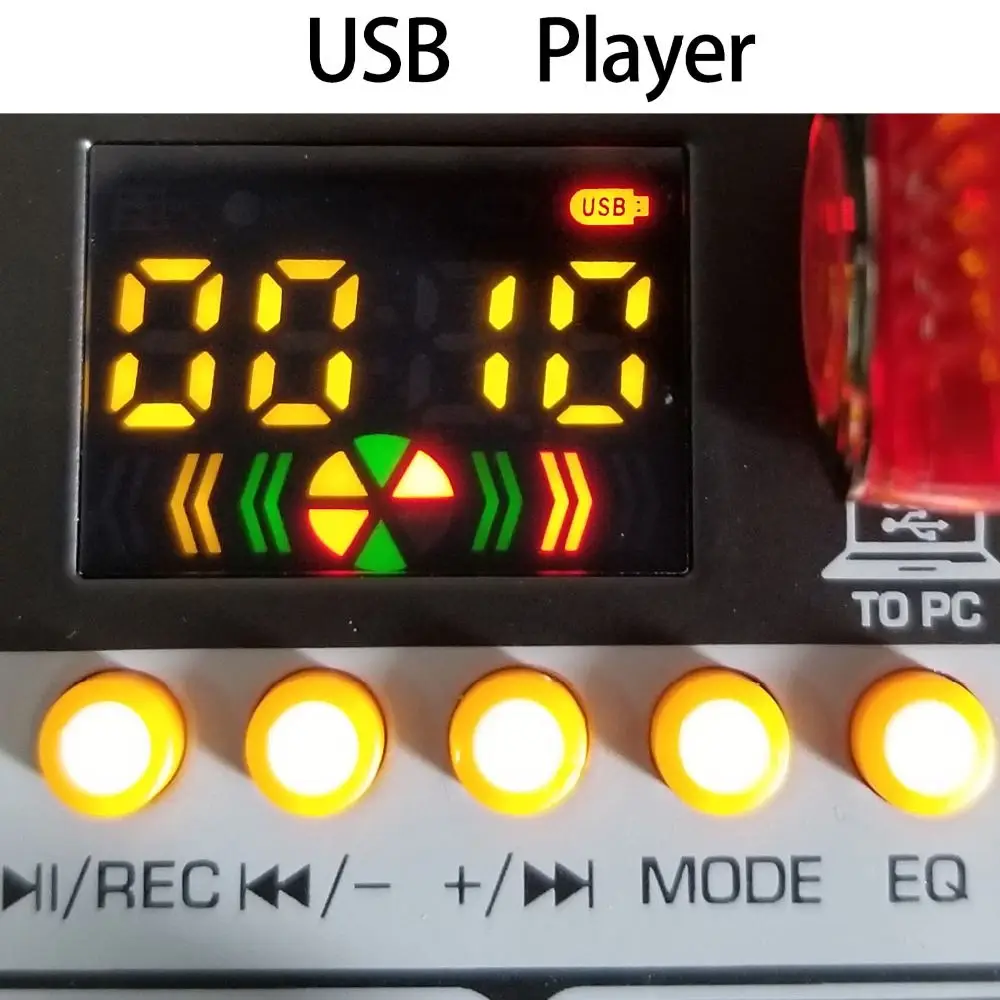 AM-G05 Bluetooth USB Record PC Playback Record 4 Channels Guitar Input 2 Mono 1 Stereo Professional USB Audio Mixer