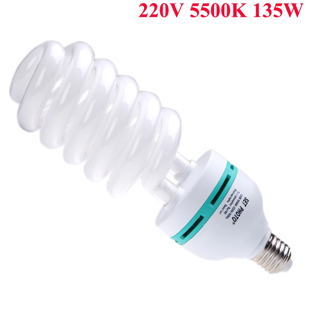 Лампа для студийной видеоссветильник E27 110V 5500K 135W | Электроника