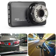 Видеорегистратор с двумя объективами, Автомобильный видеорегистратор, автомобильная камера Full HD 1080 P, 3 дюйма, фронтальная+ задняя камера ночного видения, g-сенсор, монитор парковки