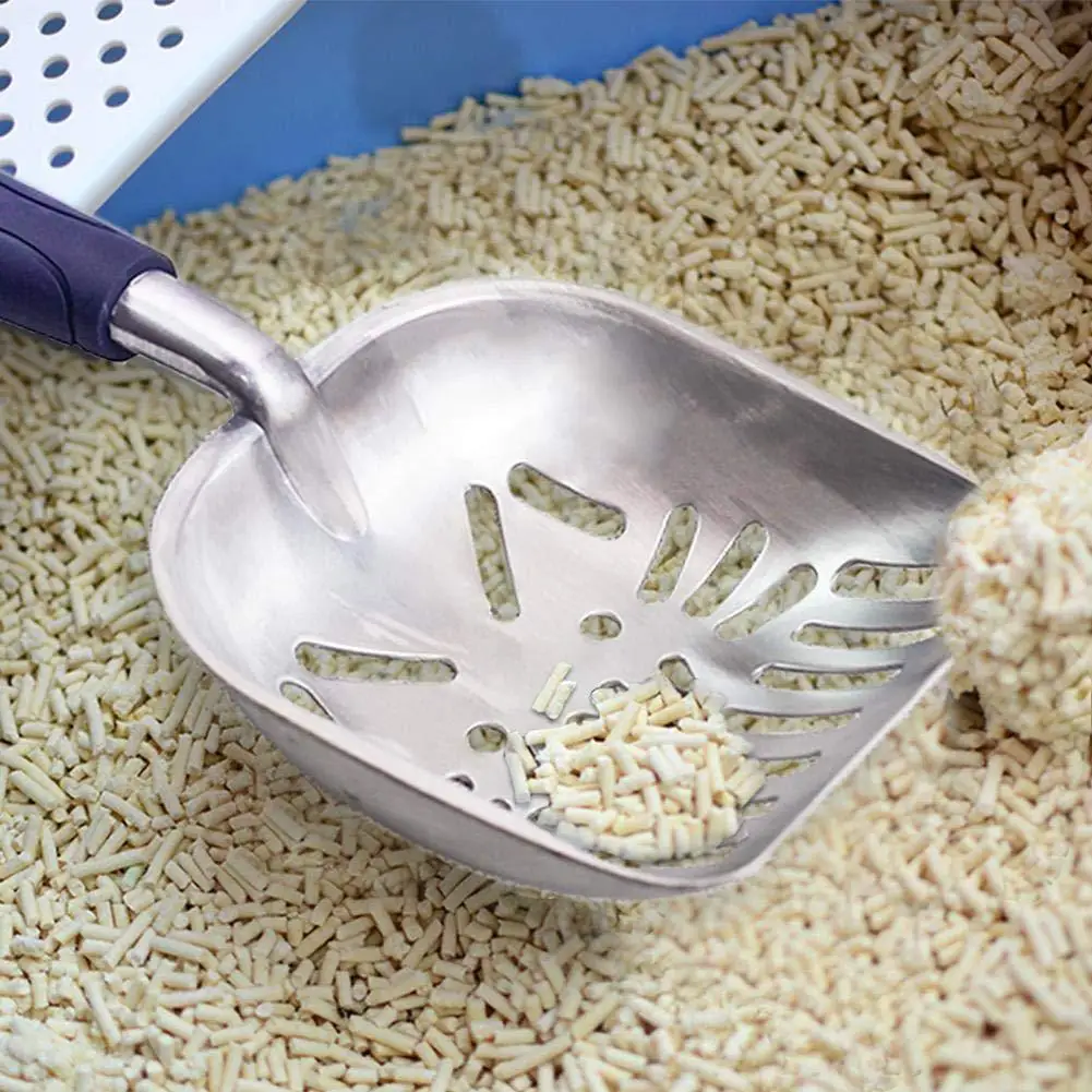 

Metal Thicken Hollow Cat Litter Shovel Scoop Pet Cleaning Tool with Long Handle New Arrival