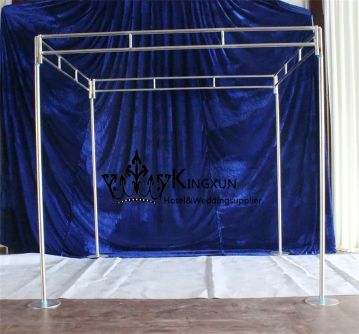 

Square Shape Wedding Backdrop Curtain Pipe Stand \ Four Corner Center Background Rod Stent
