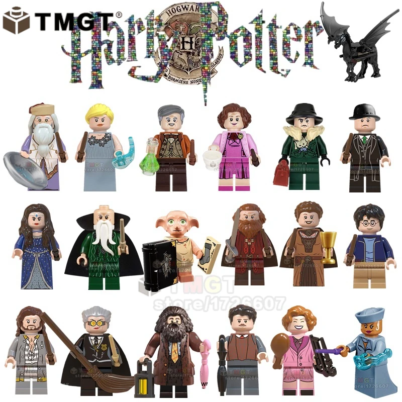 

Single Dobby Gryffindor Rubeus Hagrid Sirius Orion Snape Cornelius Slytherin Hooch Building Blocks Toys For Children