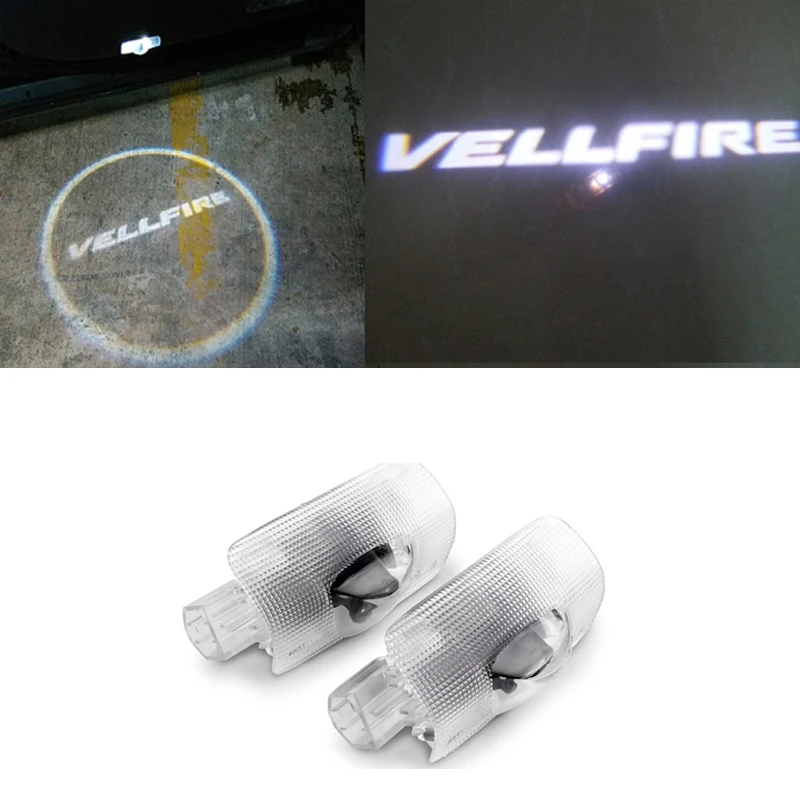 

2pcs Wireless Car Door Welcome Logo Light Vellfire Logo Projector LED Laser Lamp 3D Ghost Shadow Light For Toyota Vellfire