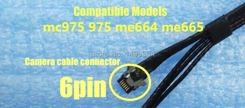 a1398 2012 lcd screen assembly camera cable 6pin 02