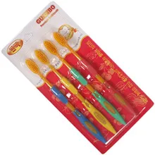 4 шт./лот Корейская зубная щетка Ультра мягкие десны-защитные анион здоровья бамбуковая зубная щетка из древесного угля GYH