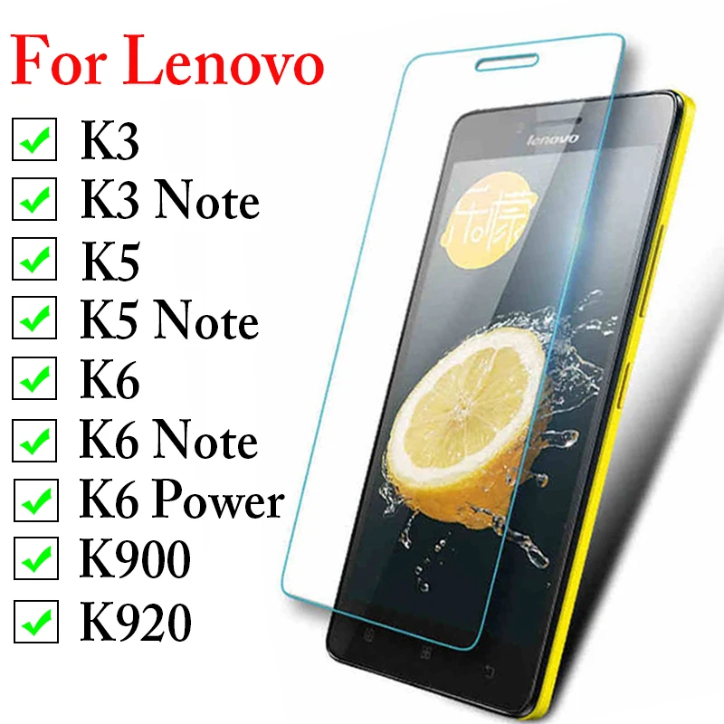 Для lenovo k6 power glass для lenovo k5 Защитная пленка для экрана на k3 k 3 5 6 note k900 k920 защитная пленка из закаленного стекла