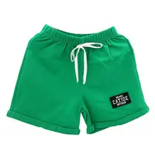 Новые стильные летние повседневные хлопковые шорты ярких цветов для маленьких мальчиков и девочек новое поступление, модная детская одежда