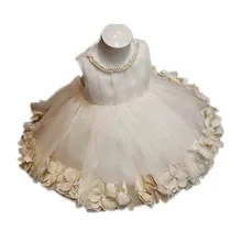 BBWOWLIN Sweet Baby Flower Girl Dresses for Newborn 15T Girl First Birthday Party Christening Baptism Gowns