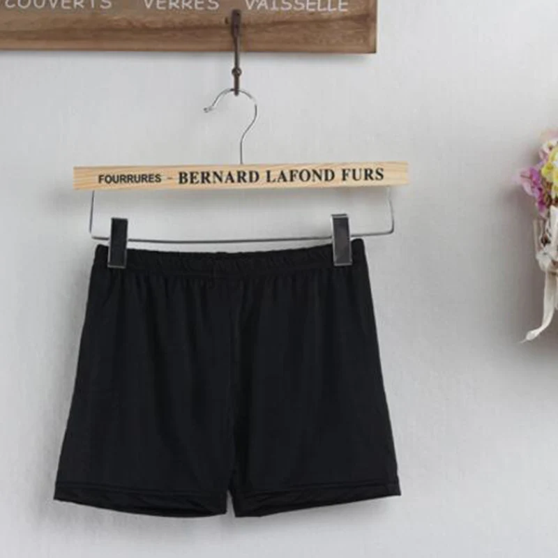 

Hot Sale Solid Smooth Soft Slim Solid Safety Short Pants Ice Silk Viscose Anti-emptied Elastic Pants Underwear Women Female