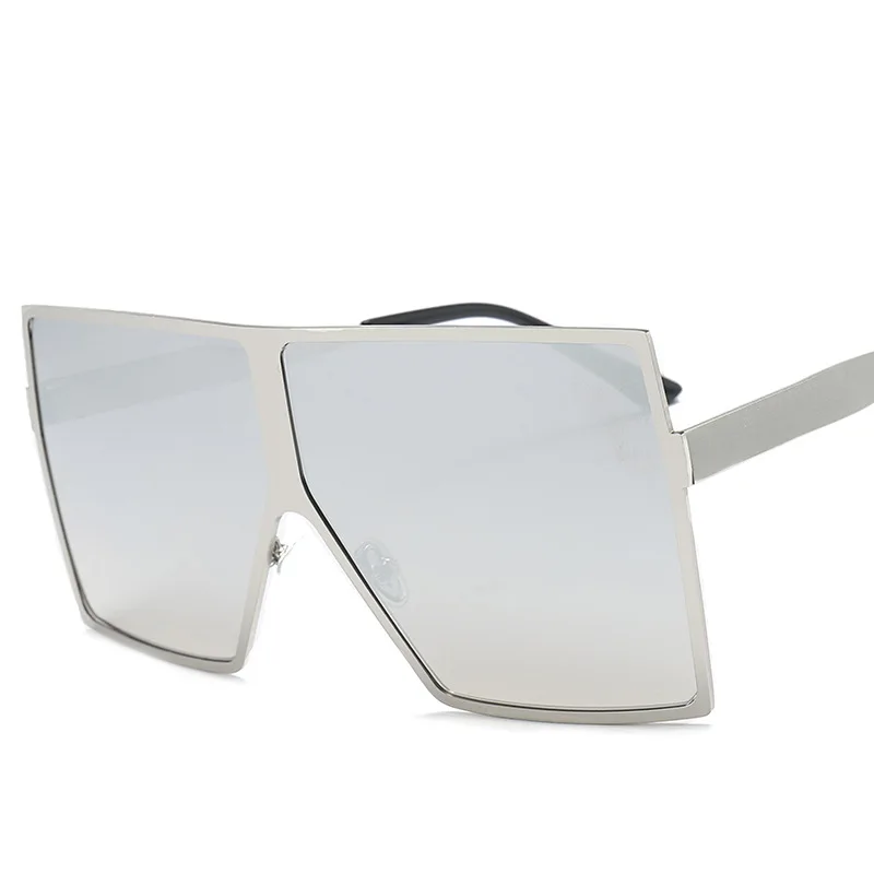 Негабаритные Квадратные Солнцезащитные очки женские винтажные Модные металлические оправы серые градиентные тонированные цветные линзы Feminino солнцезащитные очки UV400 оттенки - Цвет линз: 5