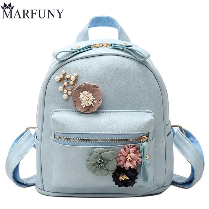 

Hot Sale Flowers Backpack Fresh Style Backpacks For Teenage Girls School Bags 2017 New Floral Women Bag Fashion Small Sac A Dos