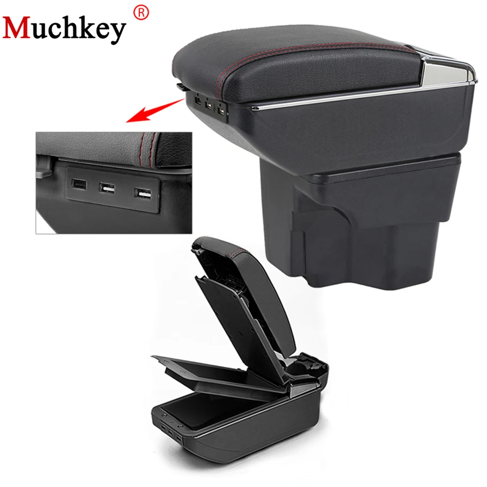 Car Armrest Box With Usb For Kia K2 Rio 2011 To 2016 Console Arm