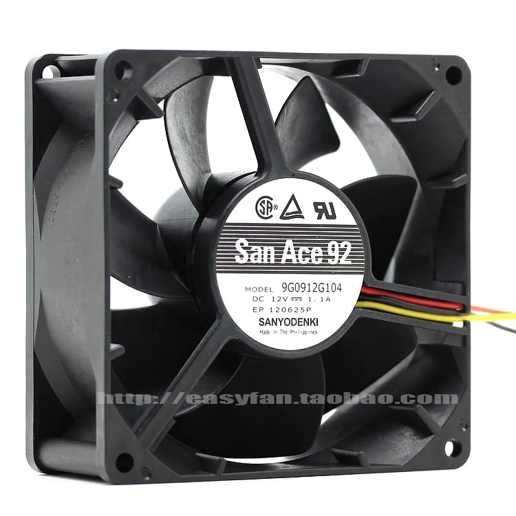 Новый SANYO DENKI SAN ACE 9G0912G104 9038 9 см 12V 1.1A 3 линии блок питания ATX высокий объем воздуха
