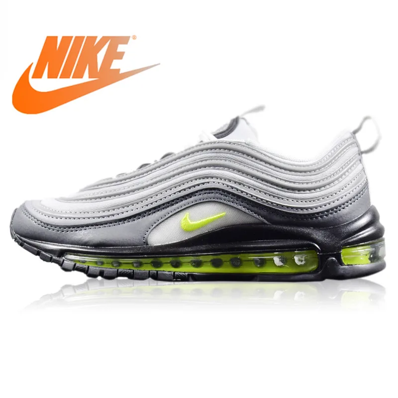 Оригинальные Мужские Кроссовки Nike WMNS Air Max 97 Neon износостойкие светло-серые амортизационные Нескользящие дышащие 921733 003