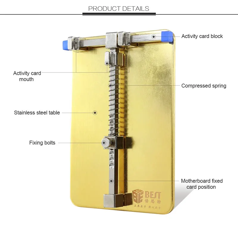 Крепление для ремонта платы мобильного телефона держатель печатной платы рабочая станция платформа фиксированная поддержка зажим стальная печатная плата держатель для ремонта пайки