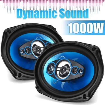 

2 Pcs 12V 1000W 6.9 Inch Car Speaker 2 Way HIFI Audio Car Music Stereo Coaxial Subwoofer Tweeter Stereo Surround Audio Speaker