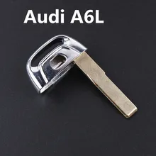 Дистанционное лезвие выкидного ключа для Volkswagen Audi A6L автомобиля, заменить "Умная" карта аварийного лезвие НЕОБРАБОТАННАЯ Заготовка ключа [2 шт.]