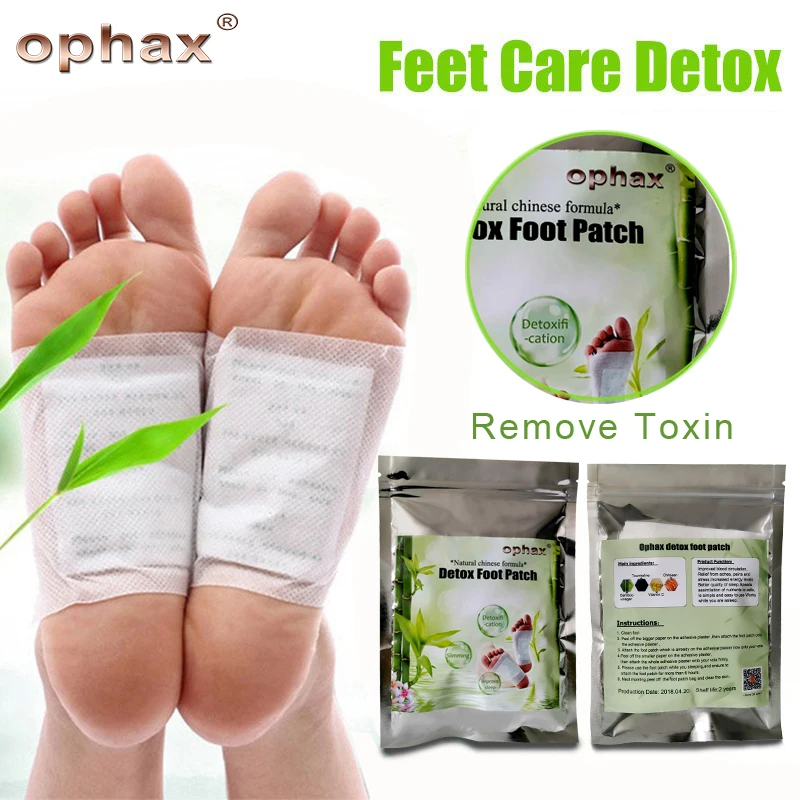 

OPHAX Medical Detox Foot Patches Pads Body Toxins Feet Slimming Cleansing HerbalAdhesive 40pcs=(10Pairs Patches+20pcs Adhesives)