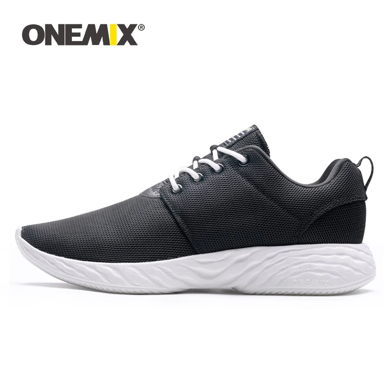 

ONEMIX Men Casual Shoes Women Running Shoes High Rebound Popcorn Outsole Breathable Mesh Sneakers Lightweigth Trail Trainers