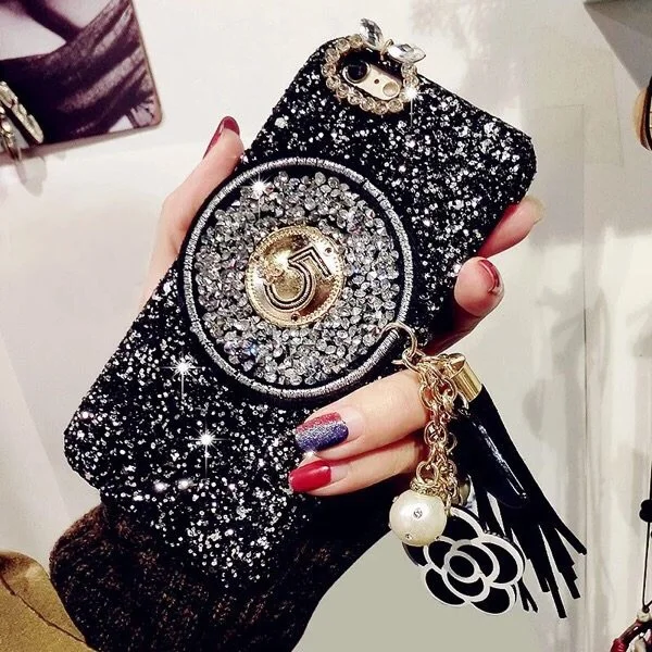2018 New Luxury Women Bling Case For Apple iphone XS Max XR Diamond Glitter Tassel Stars Chain Girl Lady style |